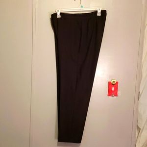 KIM ROGER'S Signature Elastic Waist Lady's Black Dress Pants